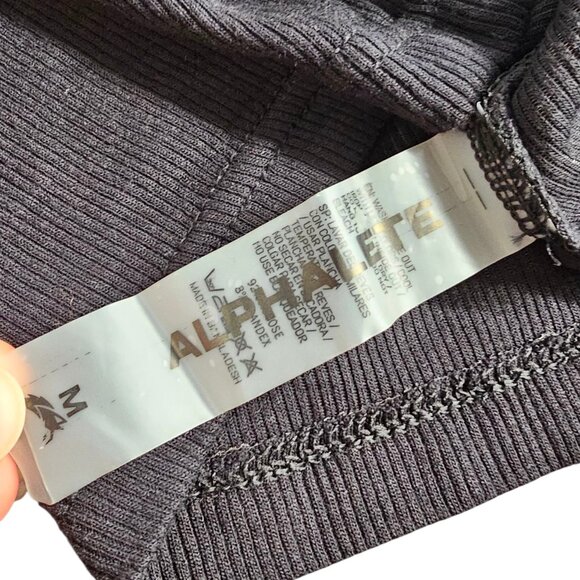 Alphalete Womens Ribbed Stretch Scoop Neck Tank Top, Basic, Size M - Picture 7 of 7